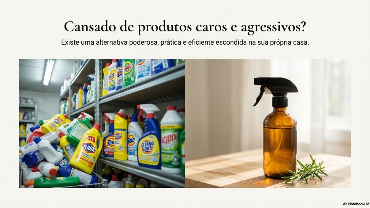 guia visual da mistura de vinagre branco e alecrim