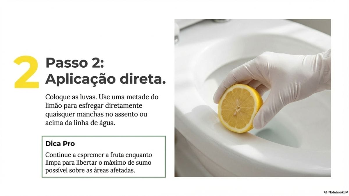 guia visual limpar vaso sanitário