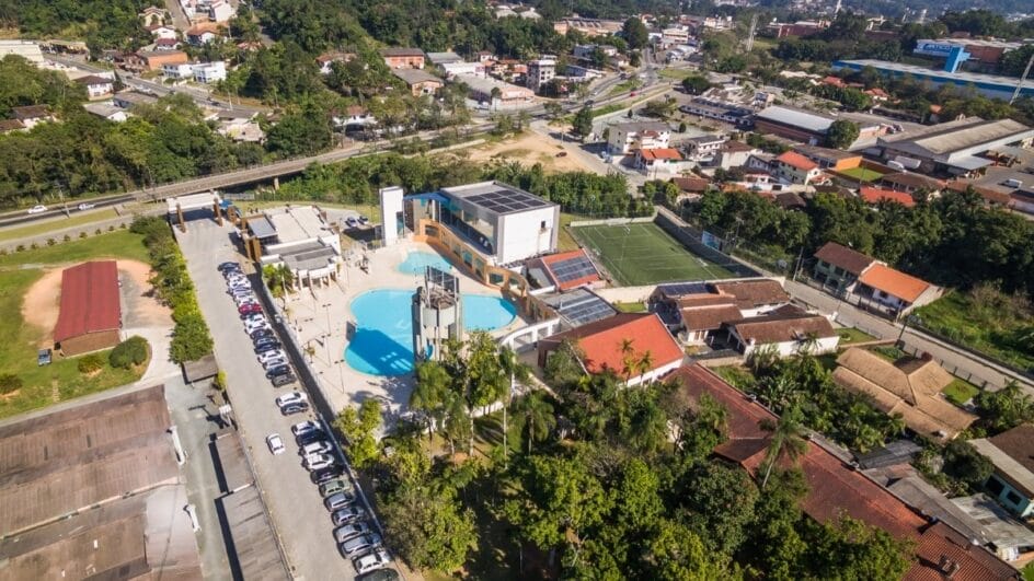 mapa do hotel sesc blumenau