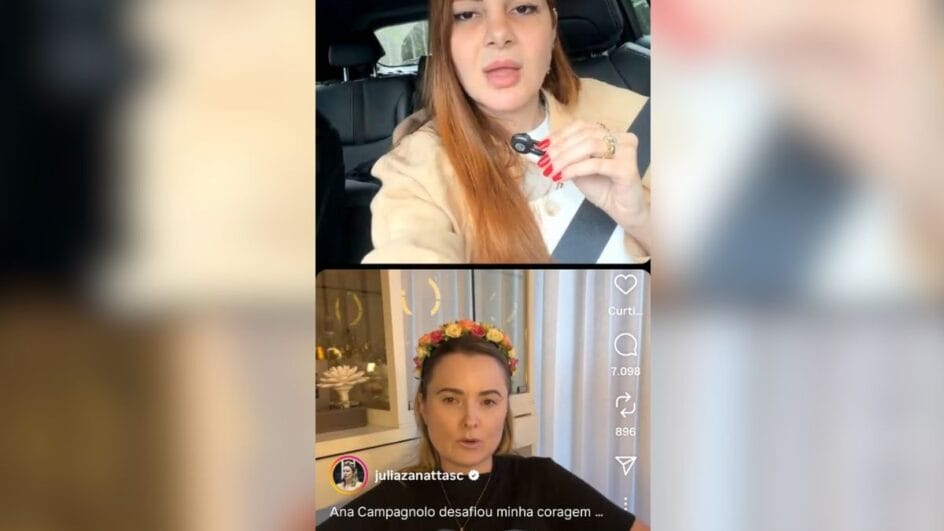 Ana Campagnolo e Júlia Zanatta discutiram divisão no partido em razão do projeto político de Carlos Bolsonaro em live (Foto: Instagram, Reprodução)