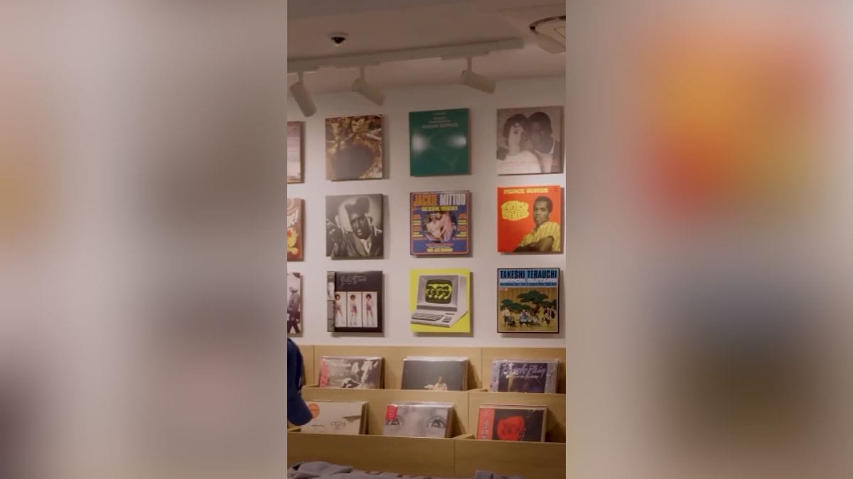 Loja da Gap espaço para vinis