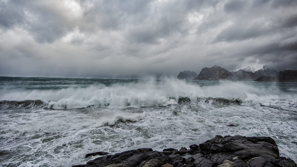 mar agitado