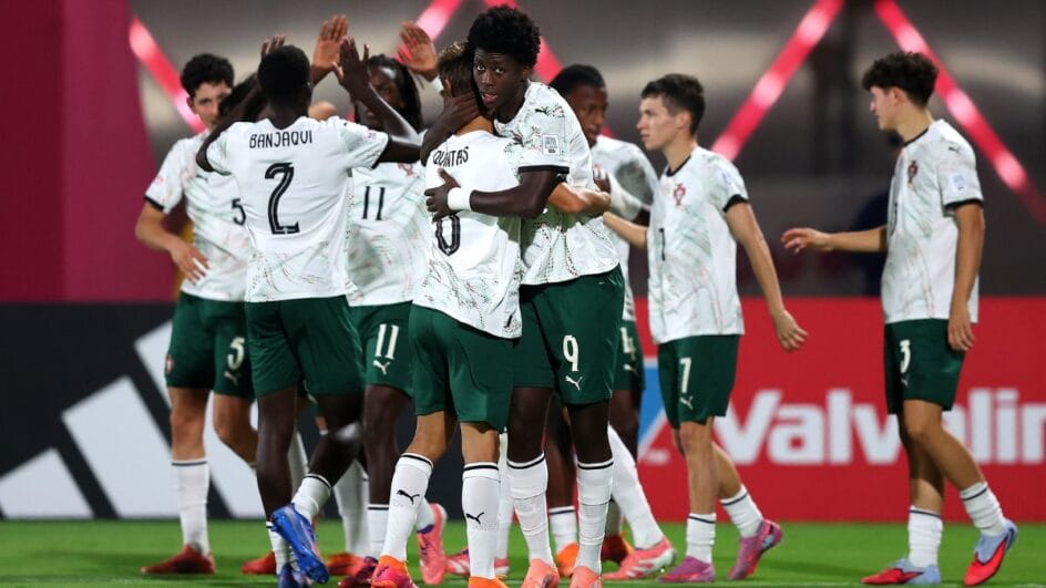 Seleção de Portugal na Copa do Mundo sub-17 (Foto: Mohamed Farag - FIFA, FIFA via Getty Images)