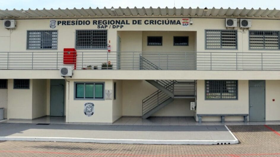 Fachada do Presídio Regional de Criciúma