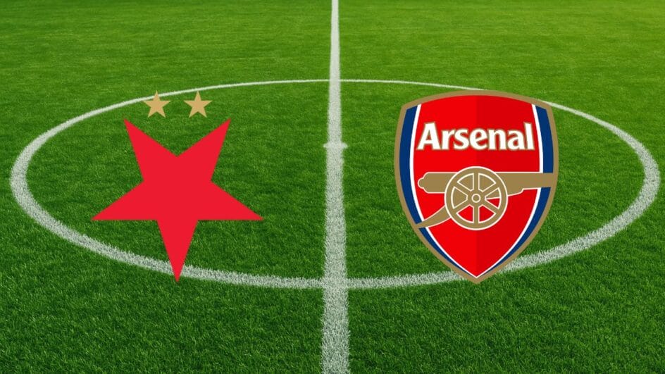 Slavia Praga x Arsenal (Arte: NSC Total)