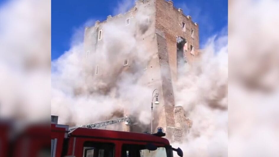 Torre del Conti é um dos principais pontos turísticos de Roma (Foto: Redes sociais, Reprodução)