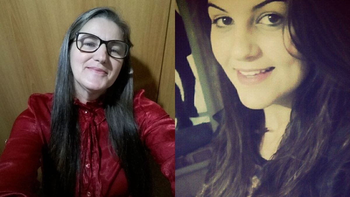 Montagem de uma mulher de 59 anos e de uma de 28.
