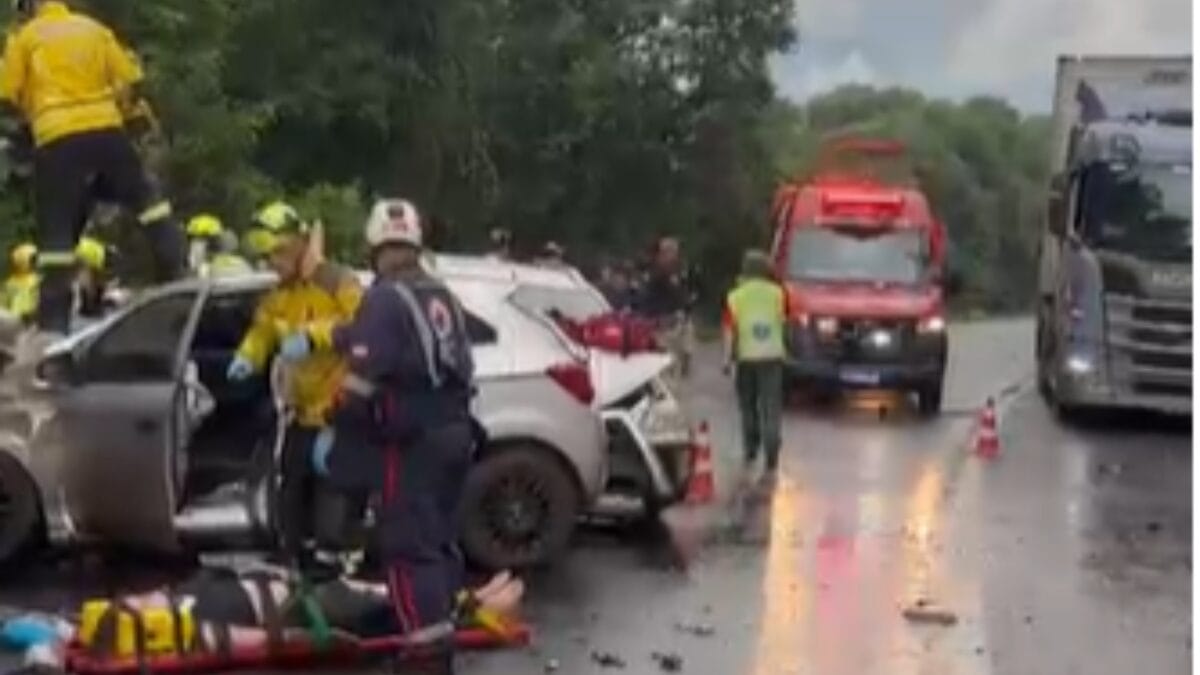 Acidente na BR-282 em Cordilheira Alta