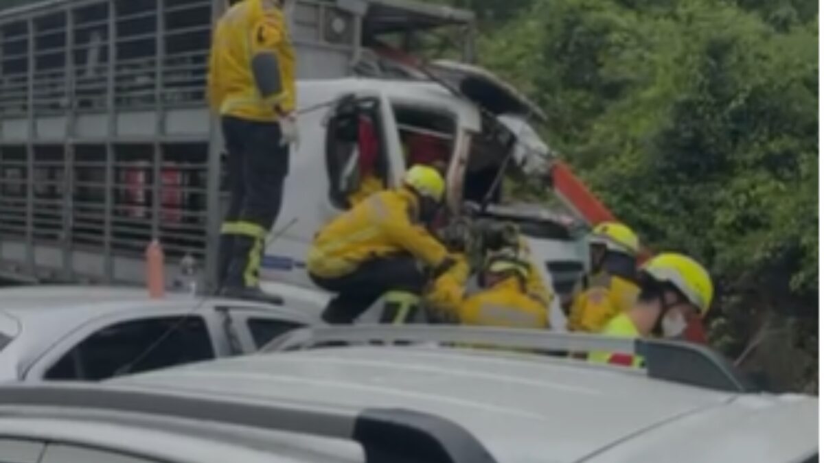 Acidente na BR-282 em Cordilheira Alta