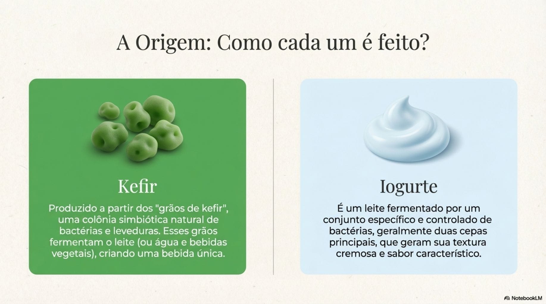 Guia Visual do Kefir x Iogurte