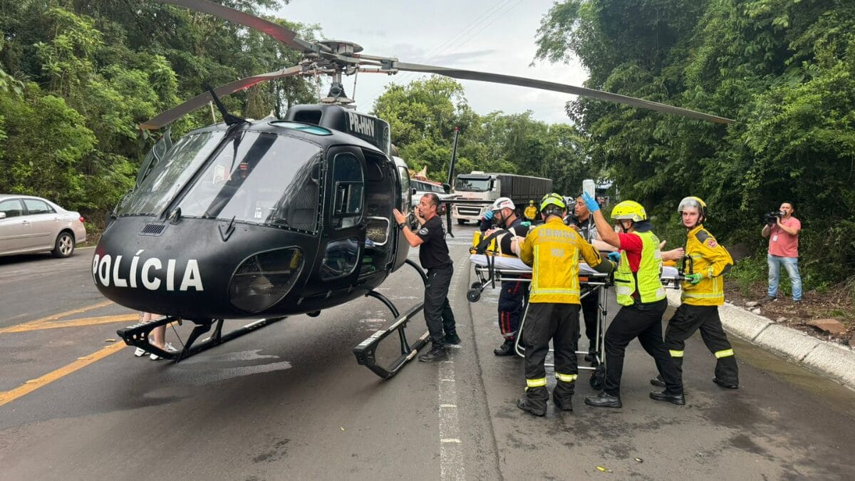 Acidente na BR-282 em Cordilheira Alta
