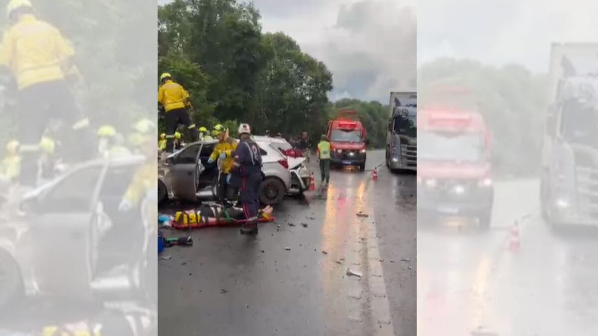 Acidente na BR-282 em Cordilheira Alta