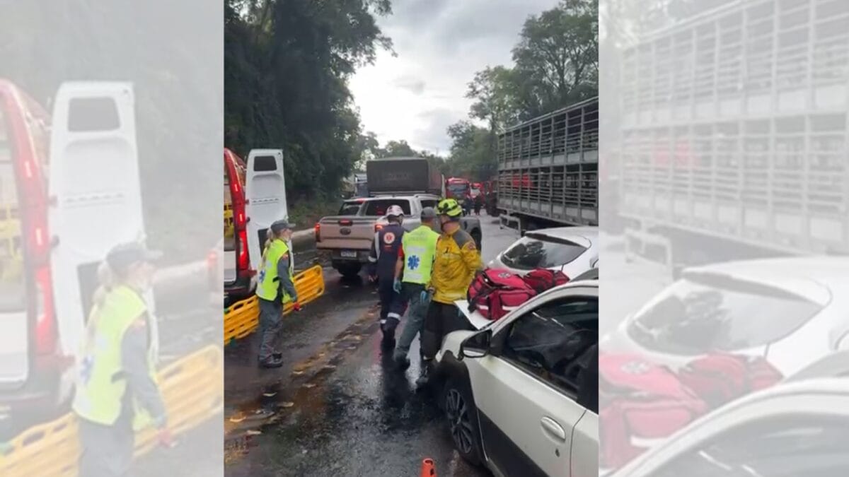 Acidente na BR-282 em Cordilheira Alta