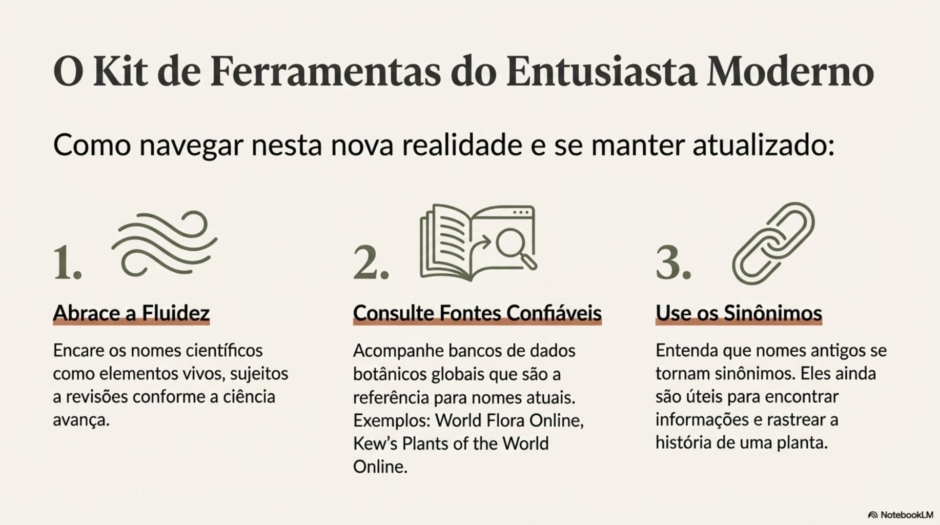 Mudança nomes científicos plantas.