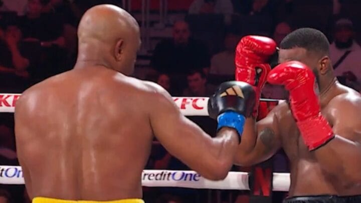 Anderson Silva x Tyron Woodley (Foto: Reprodução, Netflix)