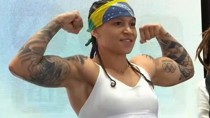 Bia Ferreira na pesagem para o Monte Carlo Showdown VI(Foto: Reprodução, Instagram)