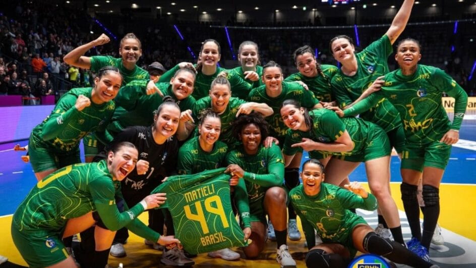 Seleção Brasileira no Mundial de Handebol (Foto: Bruno Ruas, Ruas Mídia, CBHb)