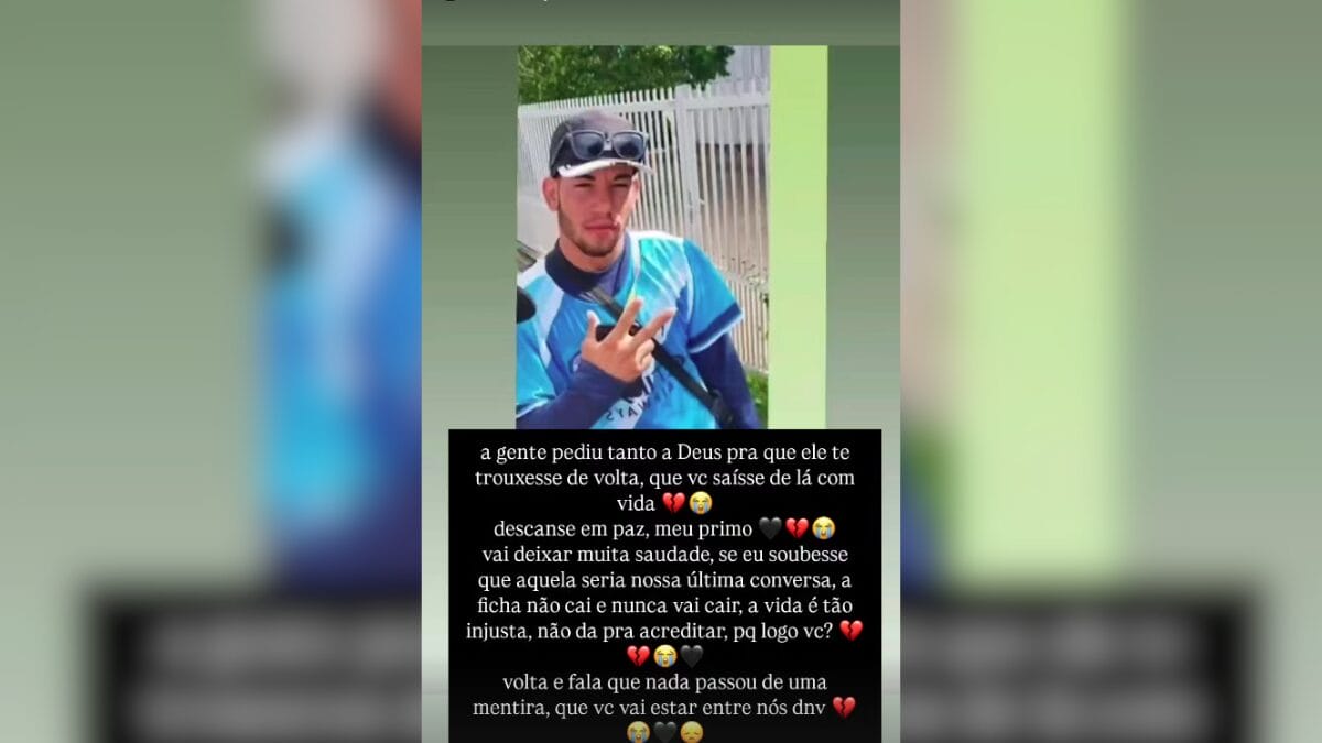 &Iacute;talo Gomes, jovem de 21 anos desaparecido em governador Celso Ramos