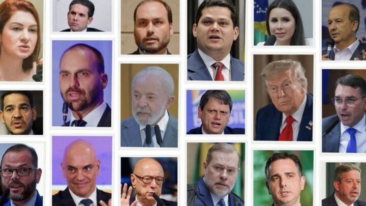 Personalidades envolvidas em embates na política em 2025 (Fotos: Arquivo NSC)