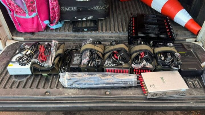 Equipamentos apreendidos pela Polícia nesta quinta-feira (11) em Bom Jesus, no Oeste catarinense