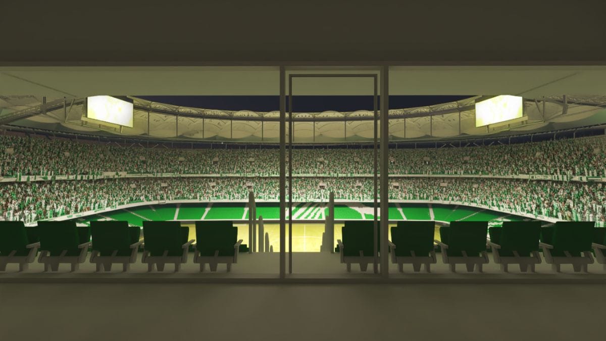 Projeto de como deve ficar o estádio Benito Villamarín