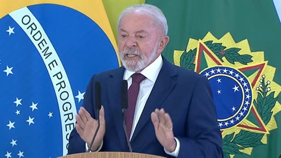 Lula em coletiva de imprensa