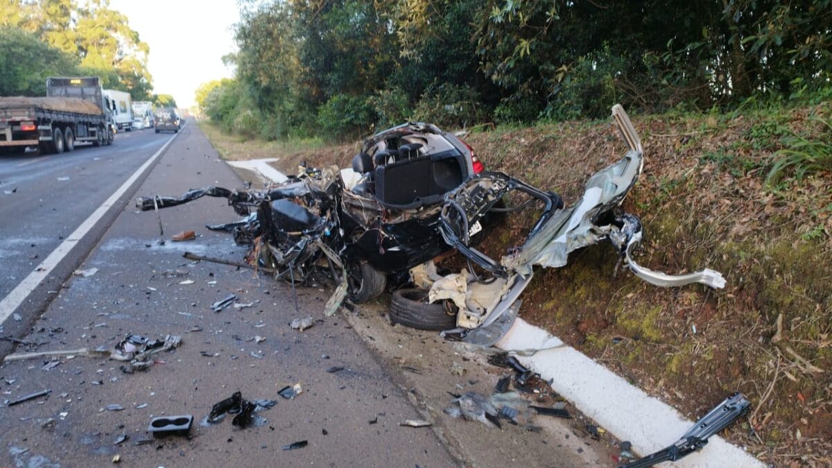 Acidente BR-282 em Varge&atilde;o