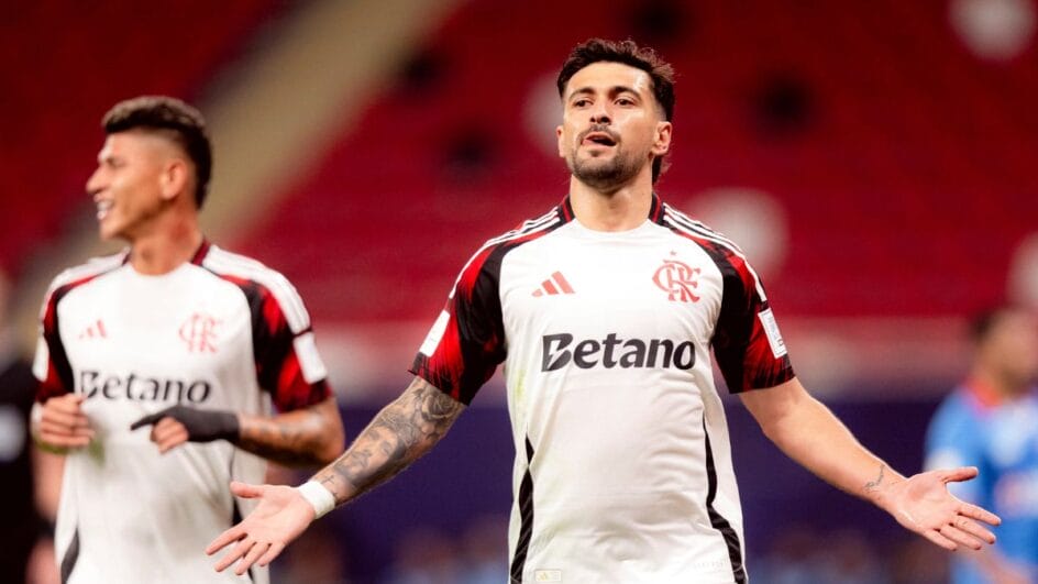 Arrascaeta marcou para o Flamengo (Foto: Adriano Fontes)
