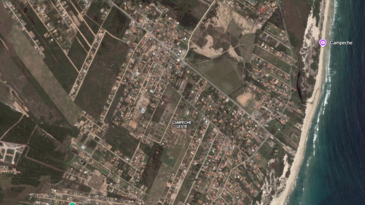 Campeche em 2003, em imagem de satélite