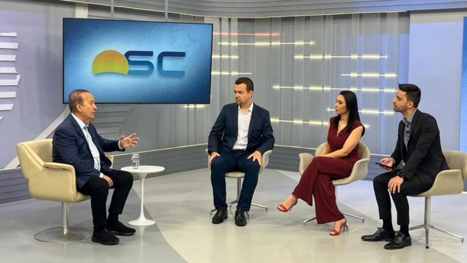 Jorginho Mello em entrevista ao Bom Dia Santa Catarina