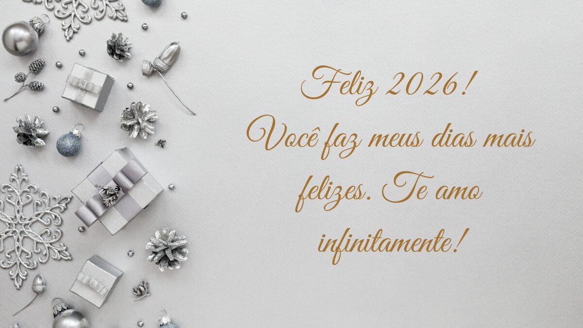 Mensagem de Ano Novo para Namorado