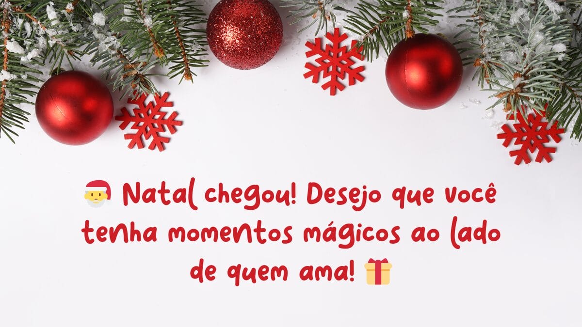 Mensagem de Natal para WhatsApp
