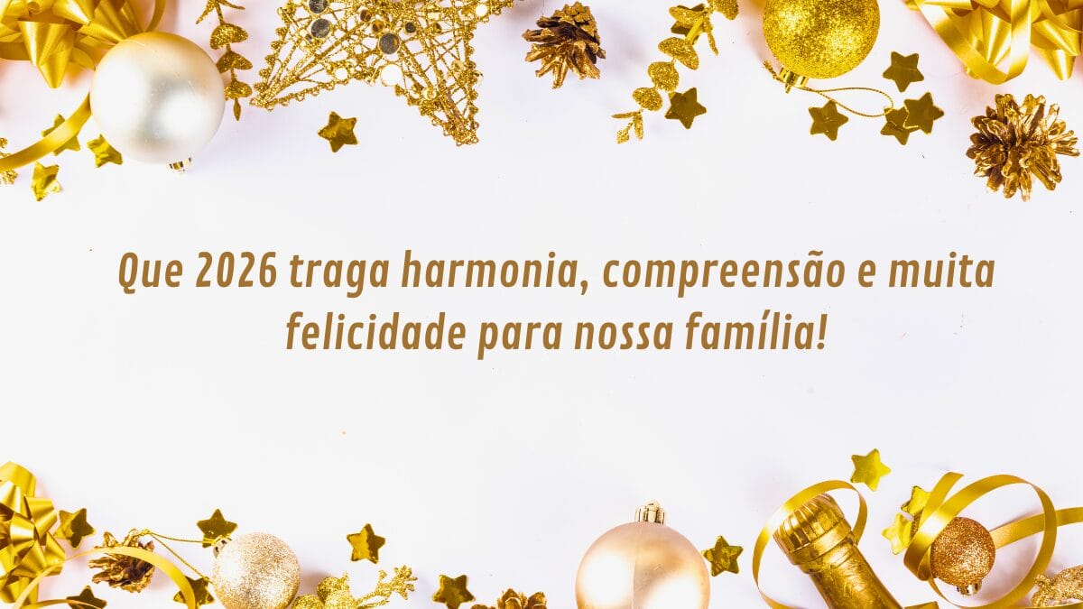 Mensagens de Ano Novo para o Grupo da Família