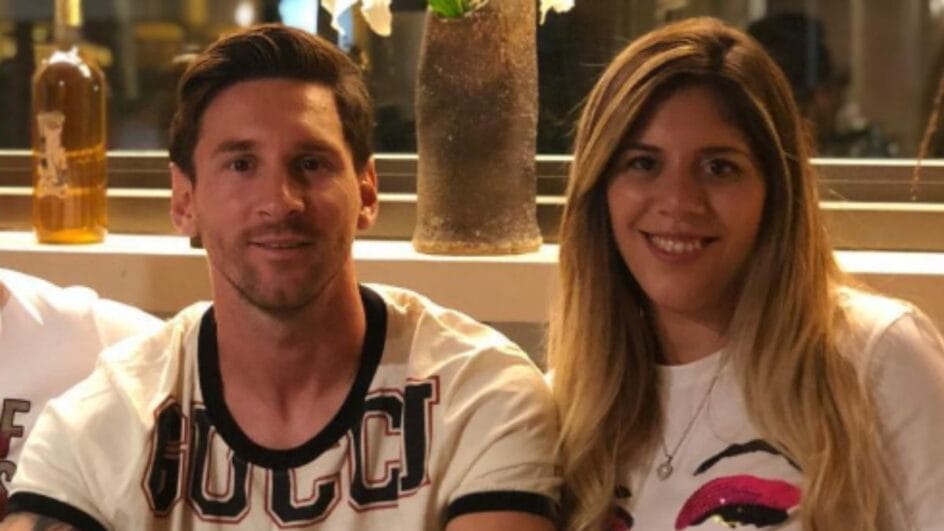 Messi e a irmã, María Sol
