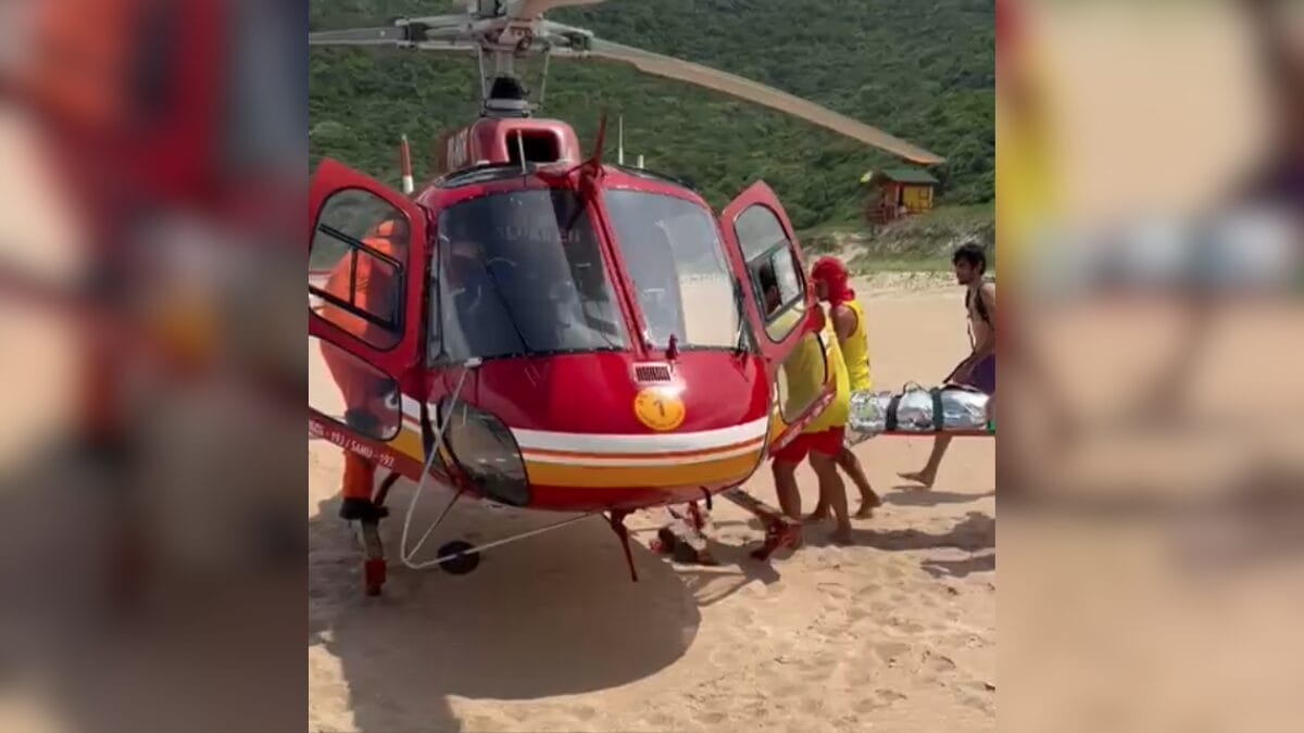 Fabiana Lenz, de 32 anos, foi atacada por uma capivara ao mergulhar na lagoa da Lagoinha do Leste, em Florianópolis
