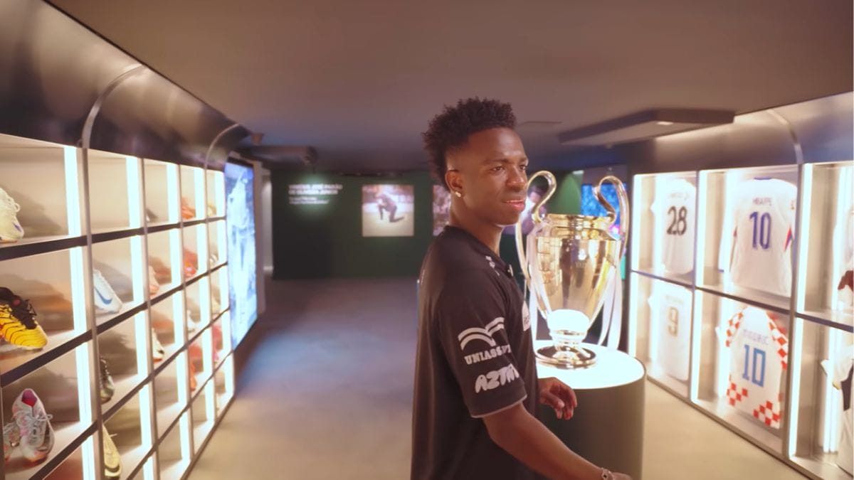 Vini Jr. apresenta espaço de museu particular