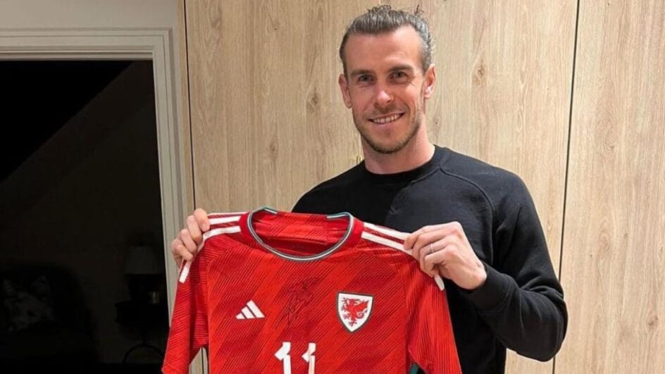 Gareth Bale é o maior artilheiro da história de País de Gales (Foto: Redes sociais, Reprodução)
