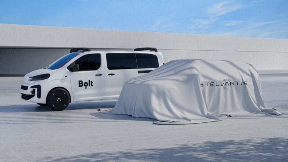 Projeto é uma parceria com a Bolt, empresa de mobilidade (Foto: Stellantis/Bolt, divulgação)