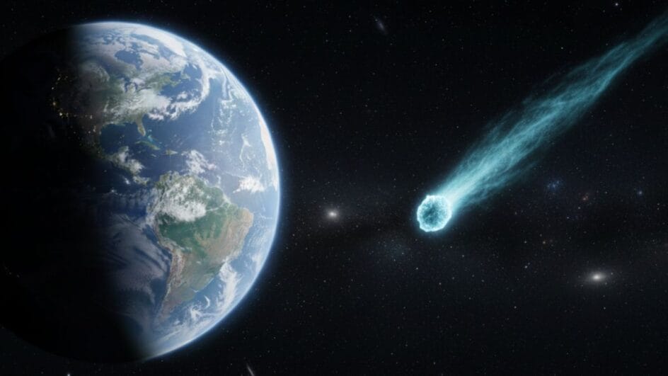 Cometa 3I/Atlas vai passar "perto" da Terra (Foto: imagem gerada pro IA)