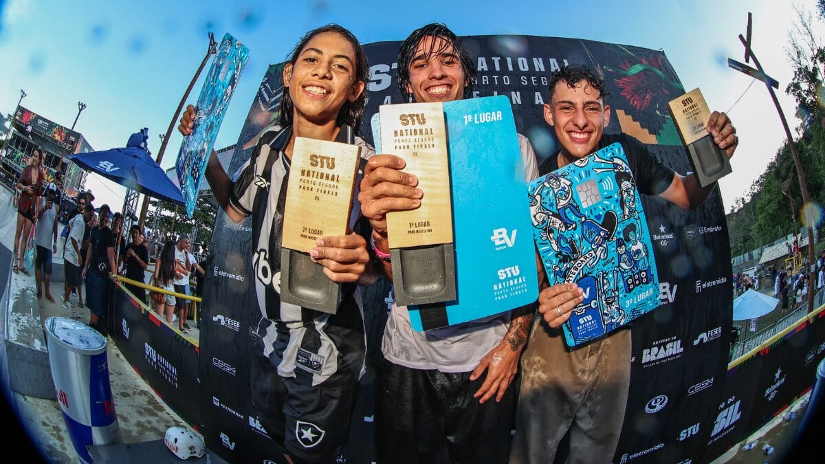 P&oacute;dio masculino da final do STU National 2025