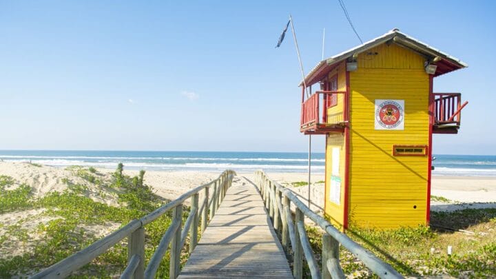 Praia do Arroio Corrente em Jaguaruna