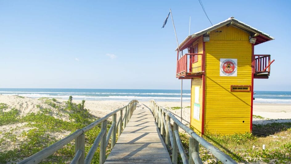 Praia do Arroio Corrente em Jaguaruna