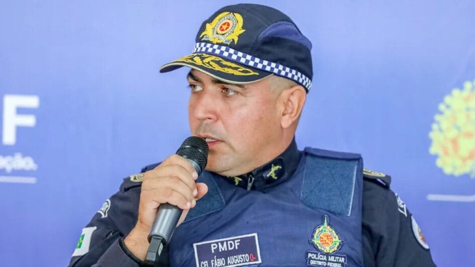 Comandante-geral da Polícia Militar do Distrito, coronel Fábio Augusto Vieira — Foto: Paulo H. Carvalho/ Agência Brasília