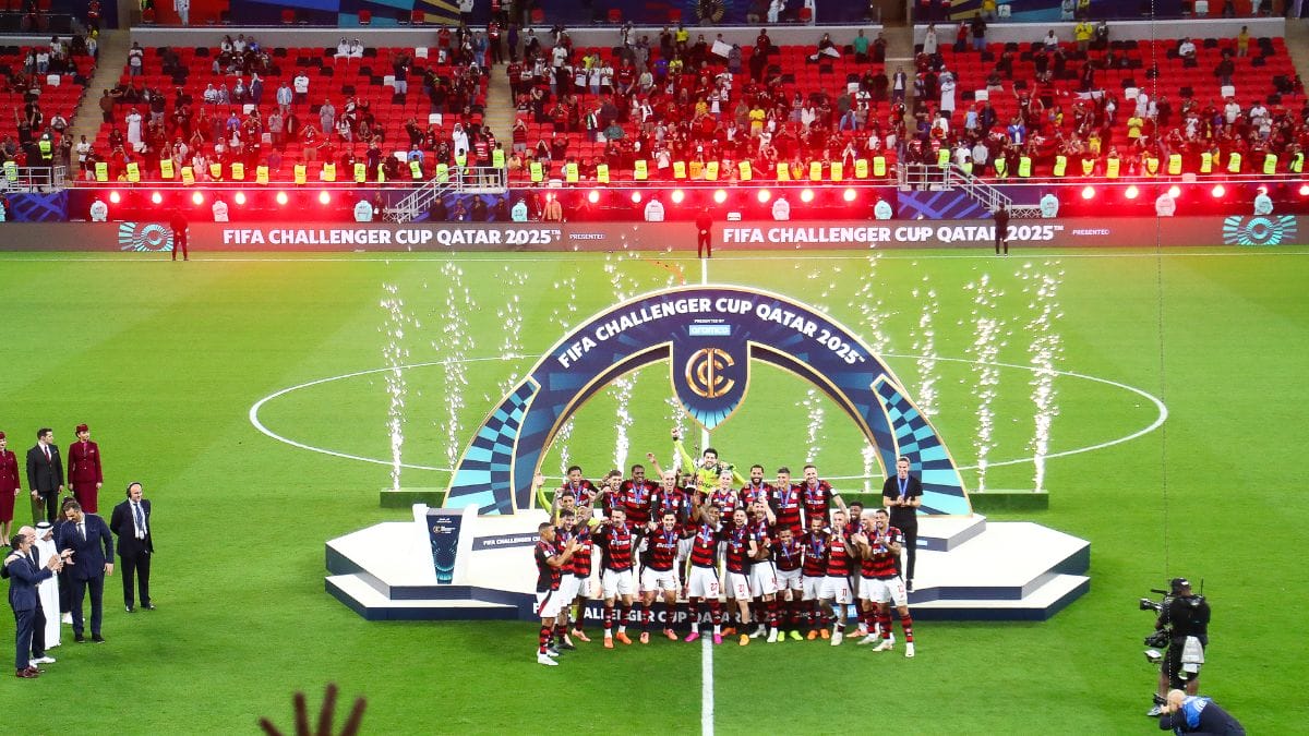 Flamengo no Intercontinental da Fifa (Foto: Gilvan de Souza, CRF)