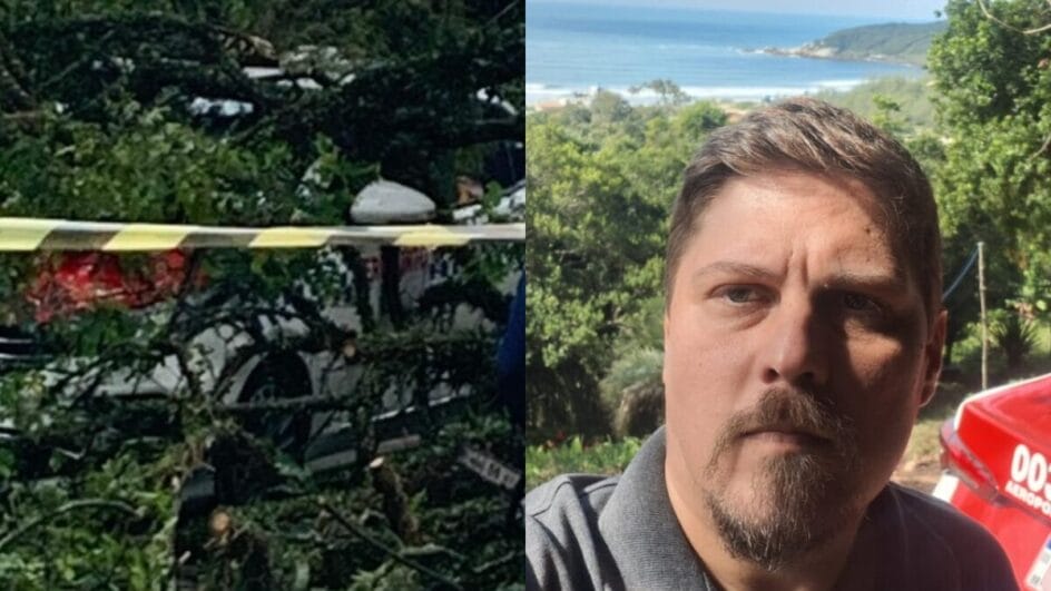 Susto Taxista que teve carro atingido por árvore em Florianópolis relata momento de tensão