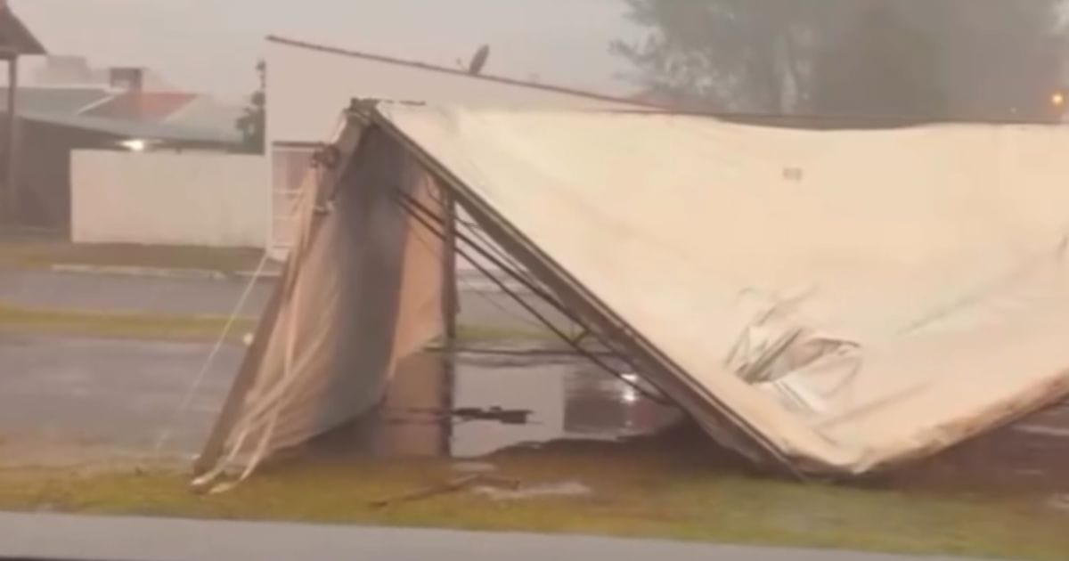 Temporal em Balneário Gaivota