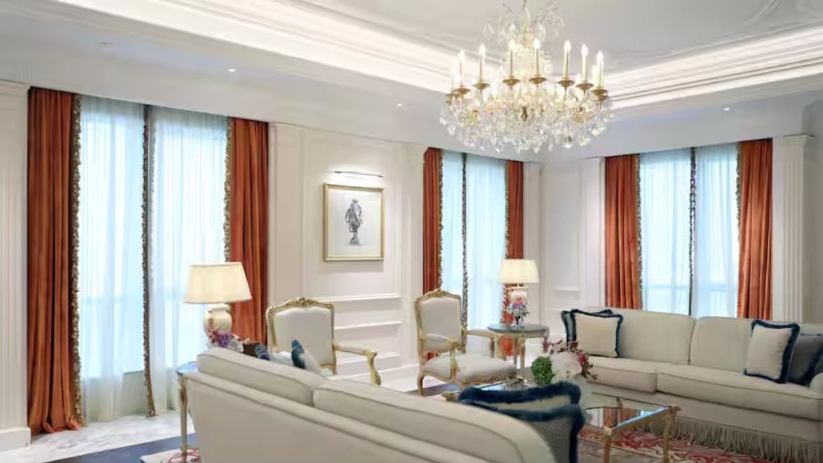 Suíte presidencial do The Plaza Hotel, em Doha