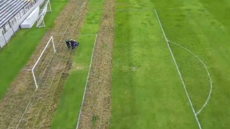 Obras no estádio do Remo, novo time da Série A 2026 (Foto: Luis Castro, Remo TV)