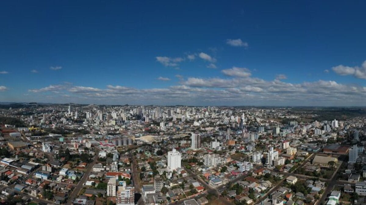 Vista a&eacute;rea de Chapec&oacute; 