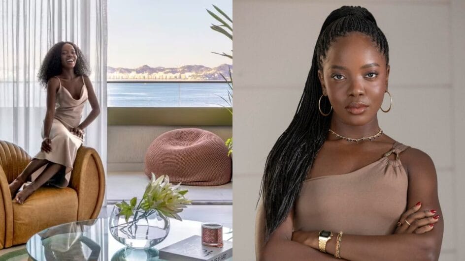 Clara Moneke, a Leo de Dona de Mim, em sua casa no Rio de Janeiro